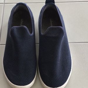 All Birds blue slip on shoes. In great condition